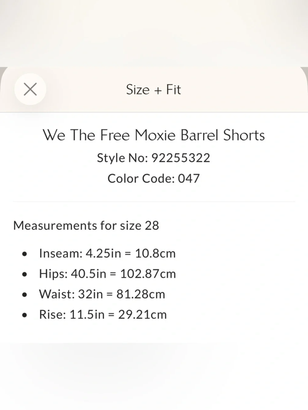 NWT We The Free Moxie Barrel Shorts - Picture 5 of 6